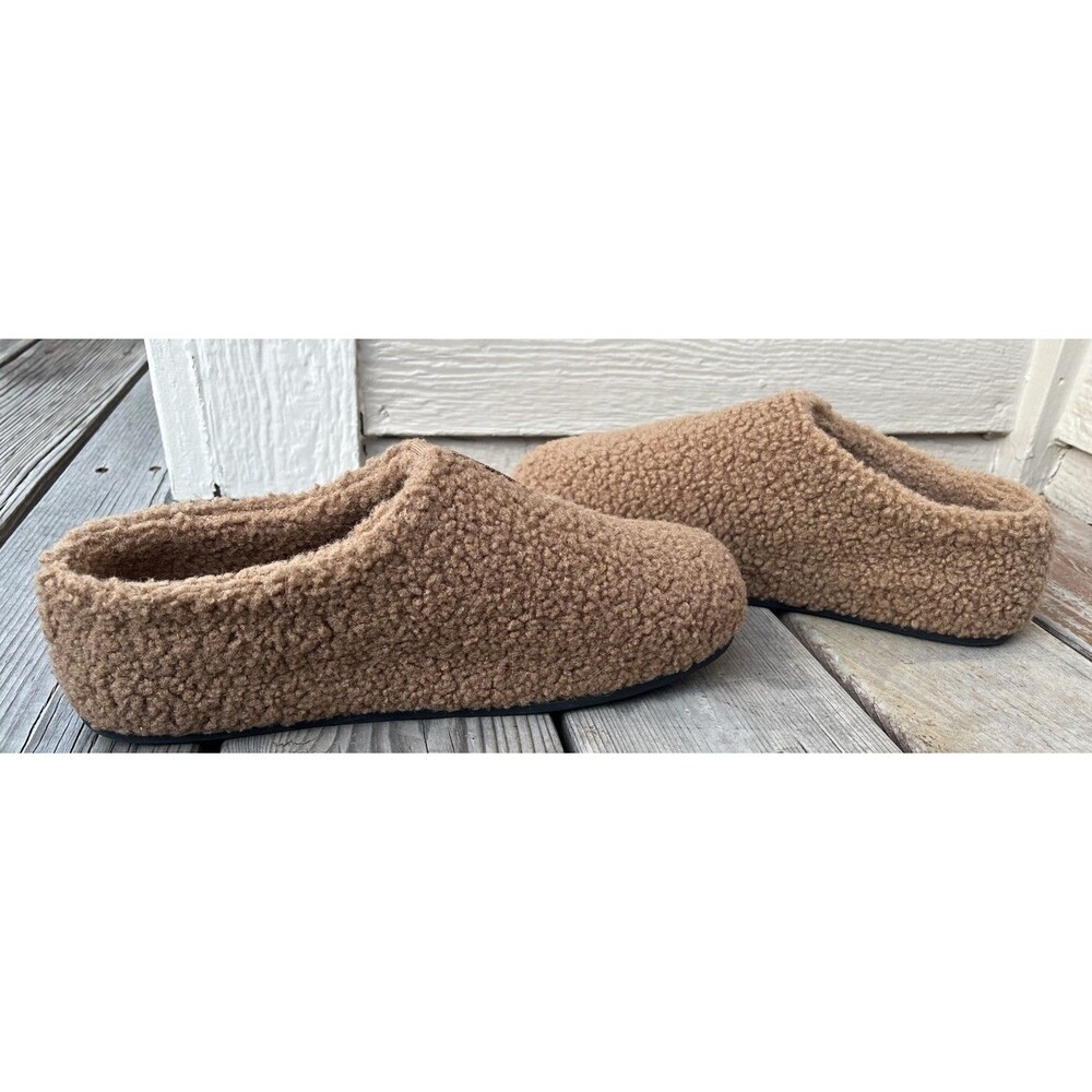 Bombas Sunday Slipper Women's 10 Sherpa Slip On Mule Slippers - Dark Camel - Picture 8 of 12